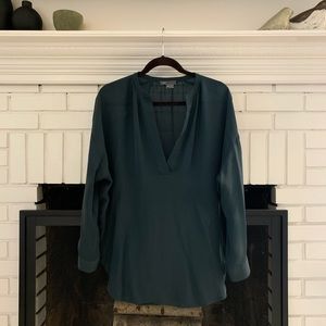 VINCE 100% SILK TUNIC BLOUSE